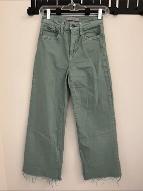 Joe's Jeans High-Rise Wide Leg Jeans in Thyme 24” waist